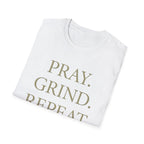 Pray Grind Repeat Three Rings  T-Shirt