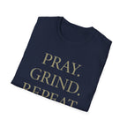 Pray Grind Repeat Three Rings  T-Shirt