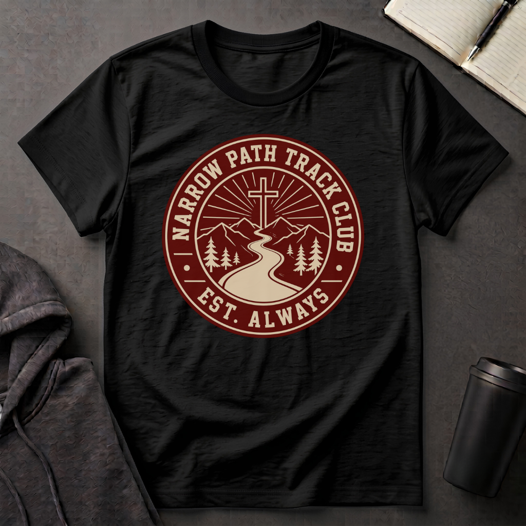 Narrow Path Track Club Maroon T-Shirt