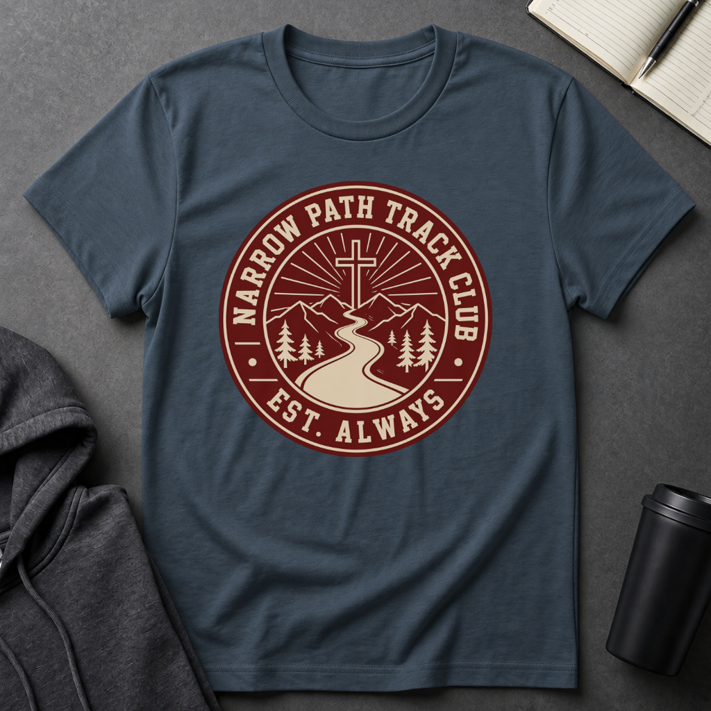 Narrow Path Track Club Maroon T-Shirt