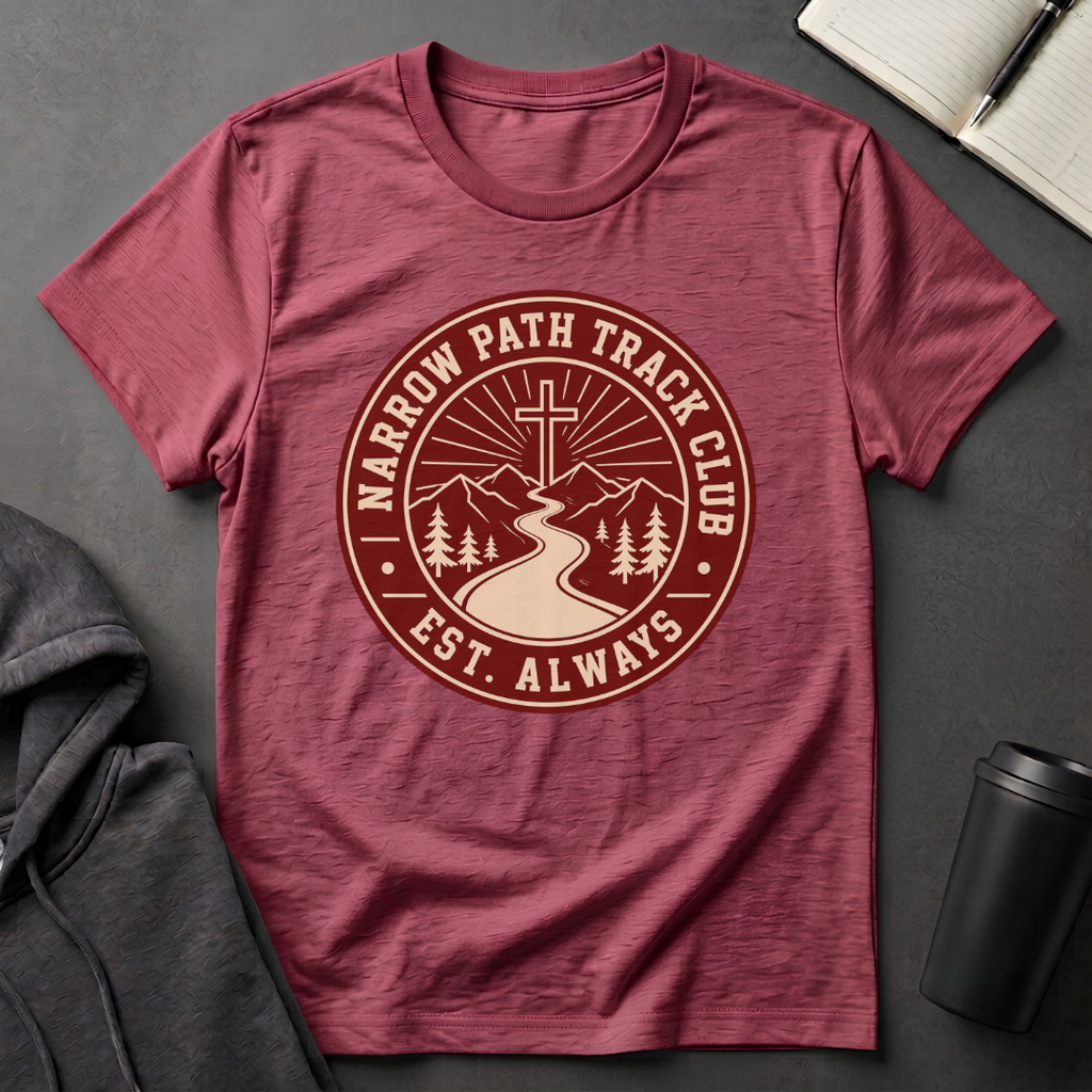 Narrow Path Track Club Maroon T-Shirt