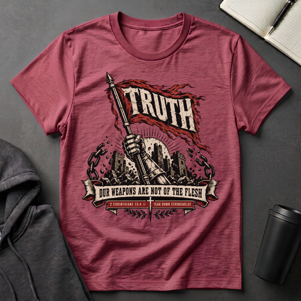 Our Weapons Are Not Of The Flesh T-Shirt