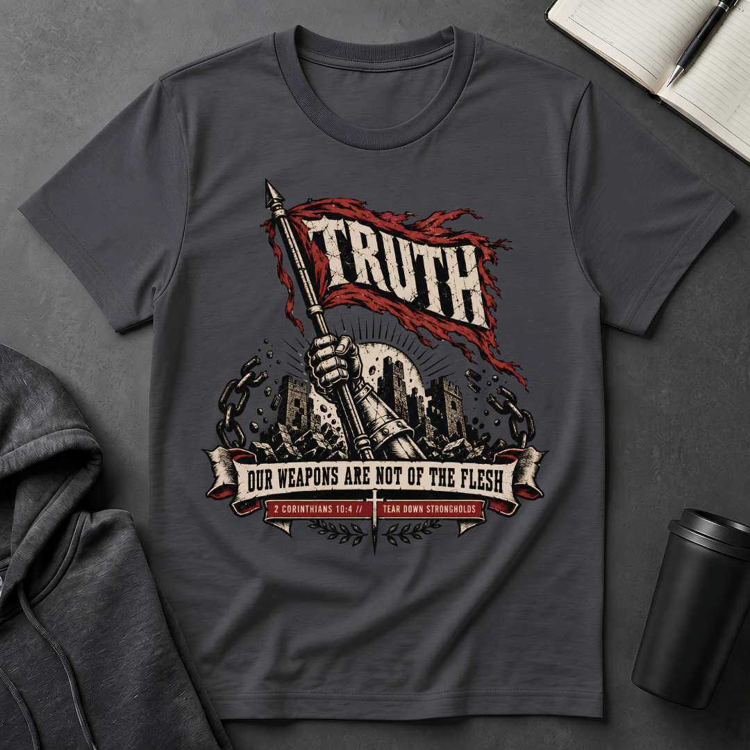 Our Weapons Are Not Of The Flesh T-Shirt