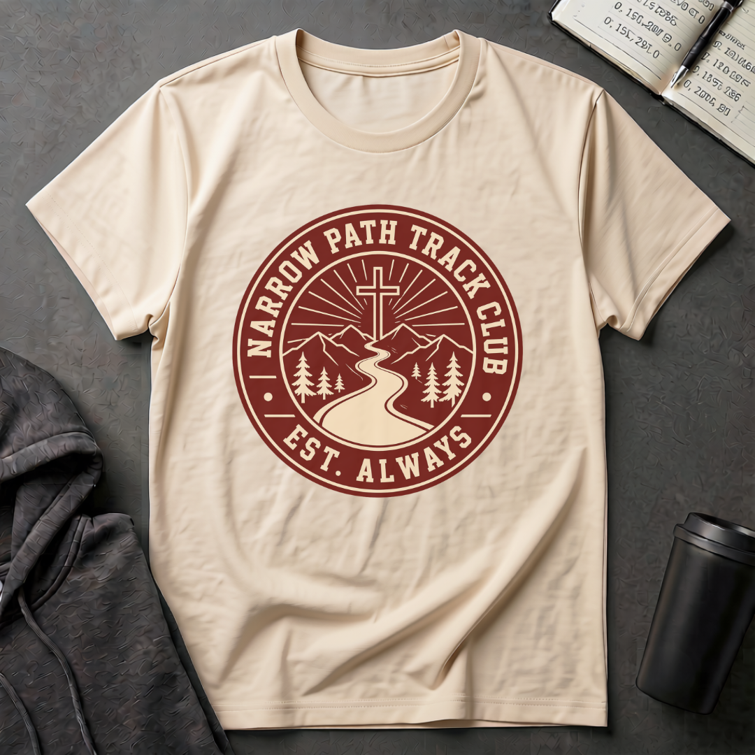 Narrow Path Track Club Maroon T-Shirt