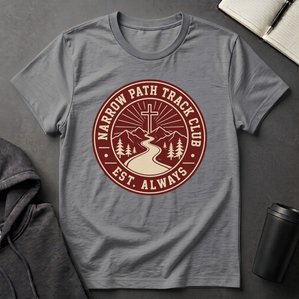 Narrow Path Track Club Maroon T-Shirt
