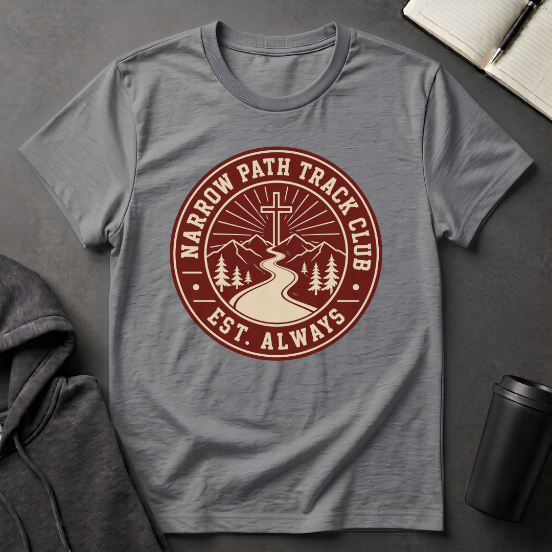Narrow Path Track Club Maroon T-Shirt