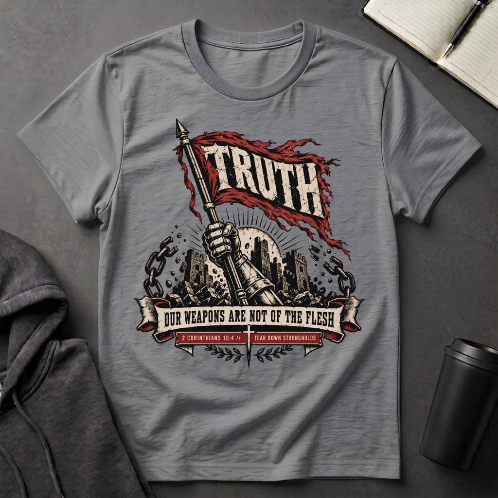 Our Weapons Are Not Of The Flesh T-Shirt