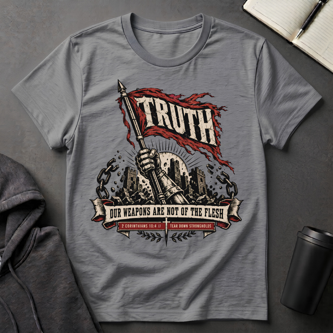 Our Weapons Are Not Of The Flesh T-Shirt
